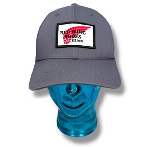 Red Wing Shoes Boots Snapback Hat Cap Men’s One Size Gray 6-Panel Patch